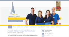 Desktop Screenshot of hanse-klinik.de